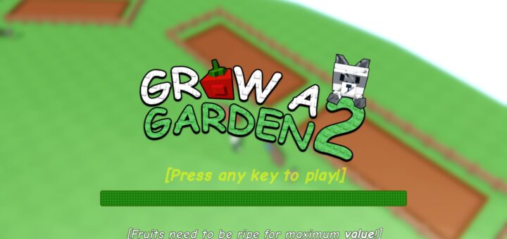 Loading screen of the Roblox experience Grow A Garden 2.