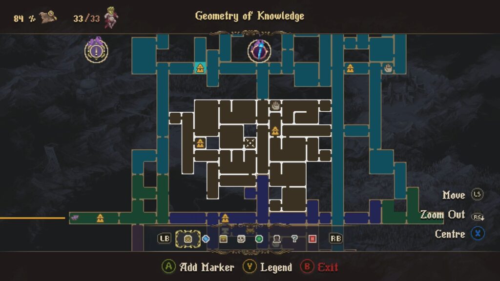 Map location of the Embrujo weapon in Geometry of Knowledge. 
