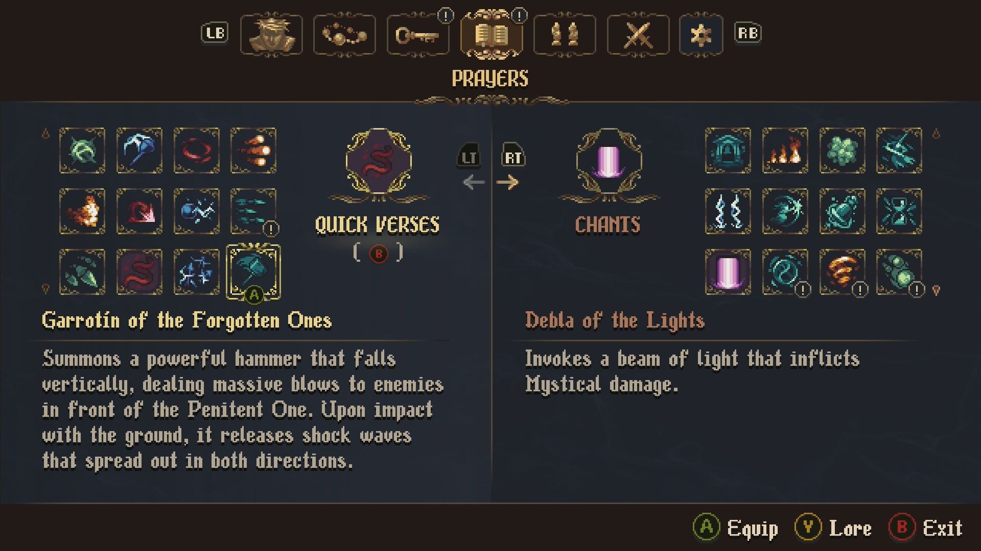 Blasphemous 2: The Third Sin Quick Verses and Chants Locations