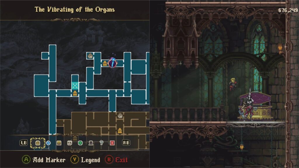 Map location of the Carcelera of Bitter Blood Quick Verse and the chest it is in. 
