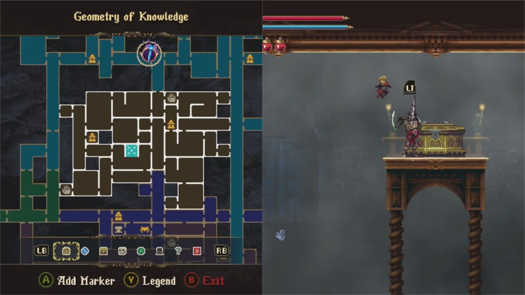 Map location of the Vidalita of the Blind Eyes Chant and the chest it is in. 