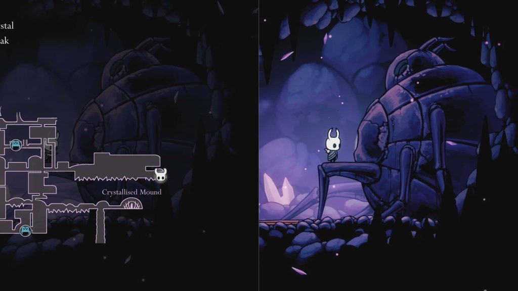 Location of the Crystal Heart ability in the Crystal Peak area.