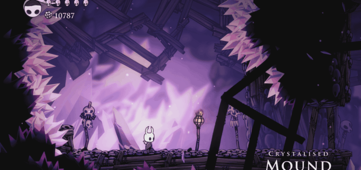The Crystallised Mound entrance in Hollow Knight.