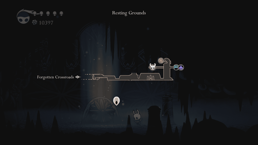 Map location of the Dreamshield Charm.
