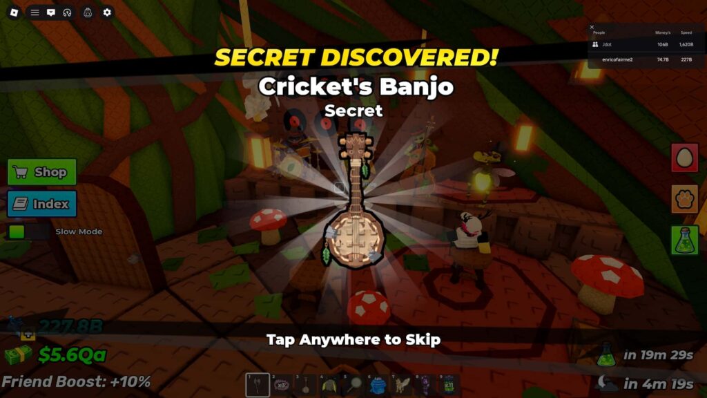 Cricket's Banjo.