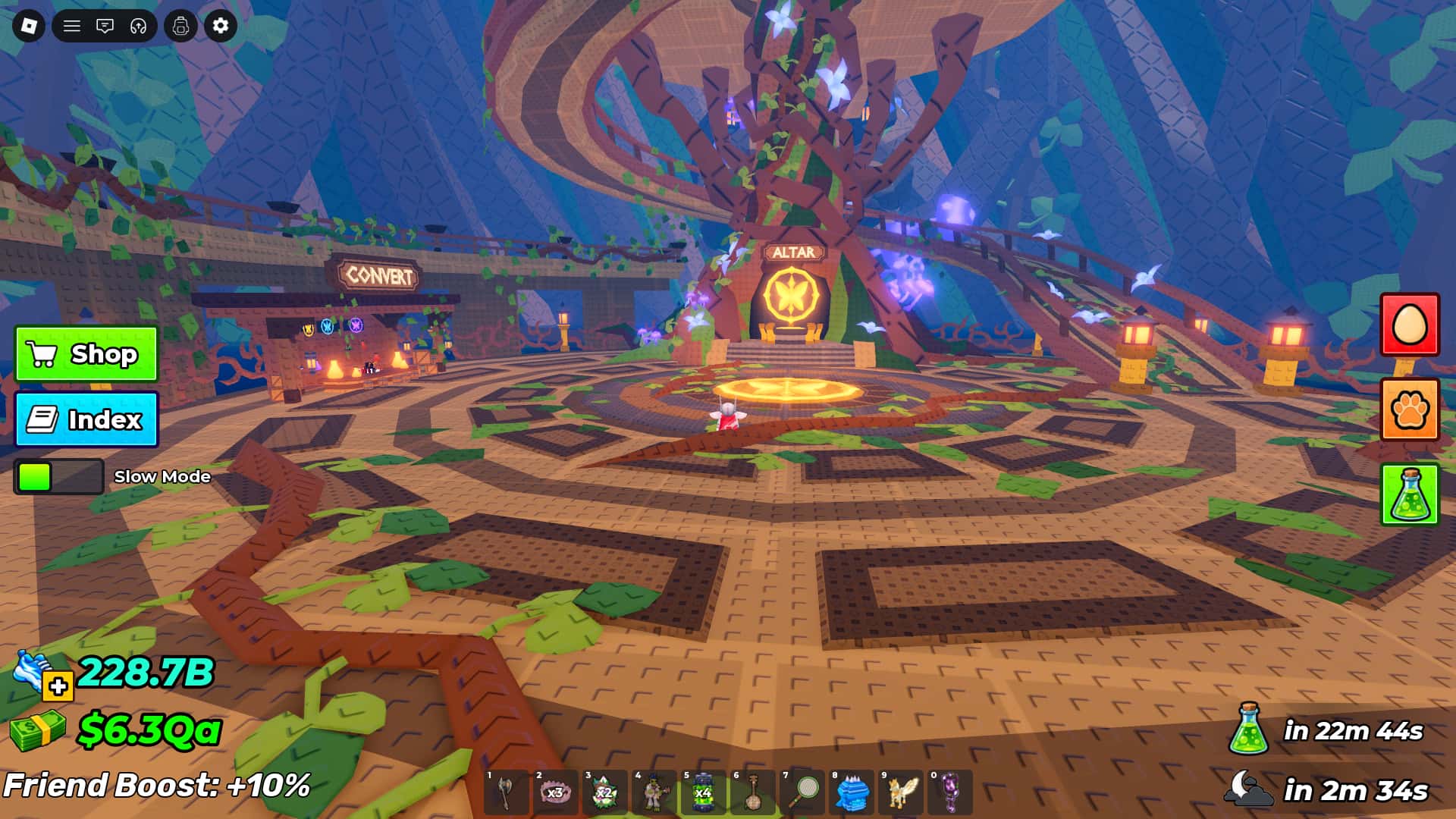 Inside the Enchanted Tree.