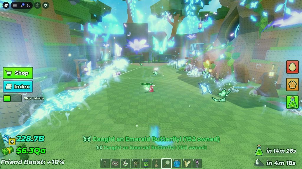 The Butterfly Bloom event running in the Enchanted Forest.