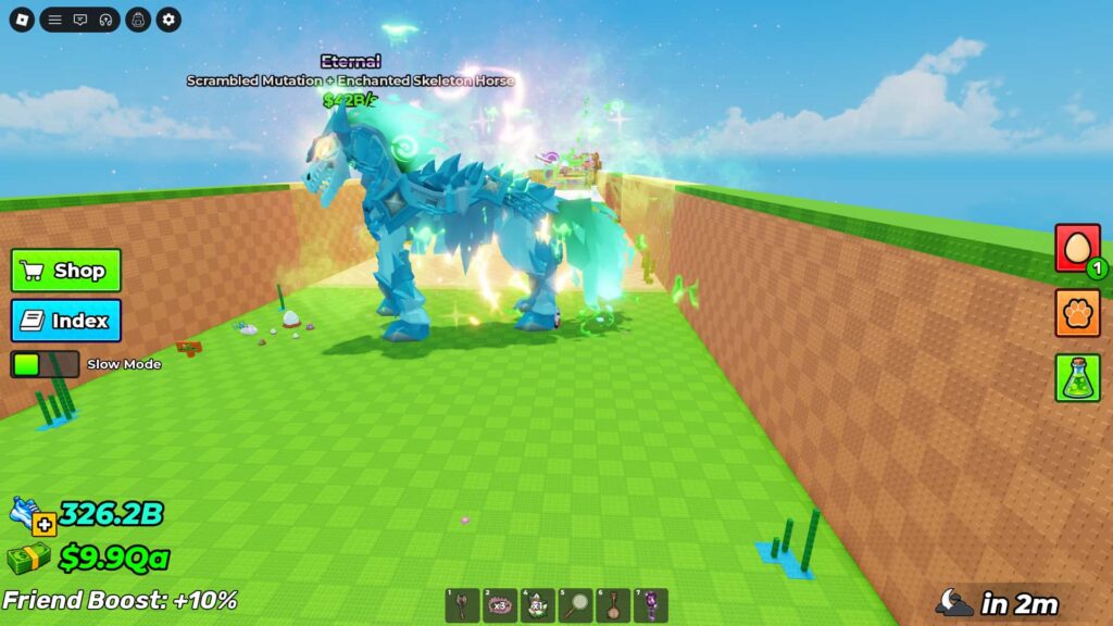 A Scrambled and Enchanted mutation horse.