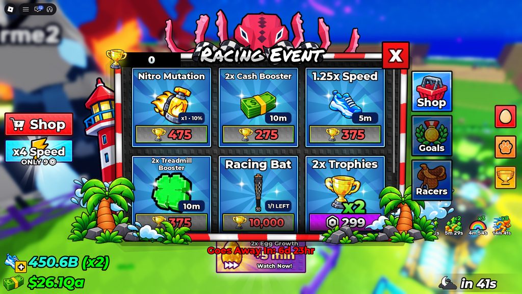 The Racing Event shop. 