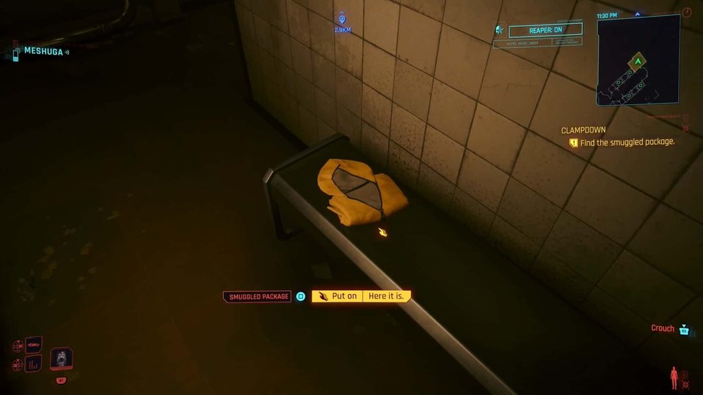 Smuggled Package location in bathroom of prison. 