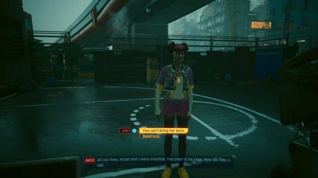 Aera in the Welcome to the Paradise quest.