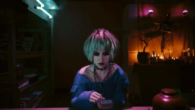 Misty in Cyberpunk 2077.